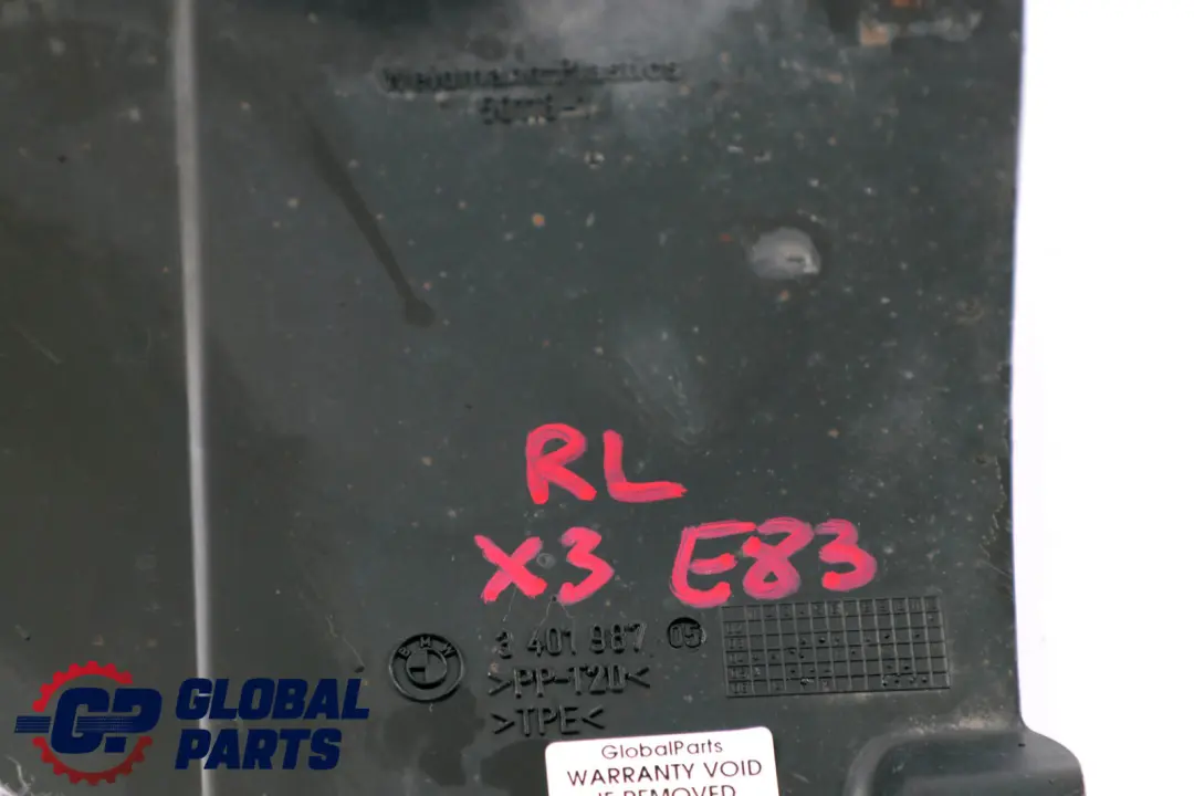 E83N LCI Staulippe Hinten Links 5171 für BMW X3 er E83 mit Teilenummer 3401987 BMW X3 er E83 E83N LCI Staulippe Hinten Links 5171 - SKU 3401987 - Teilenummer 3401987