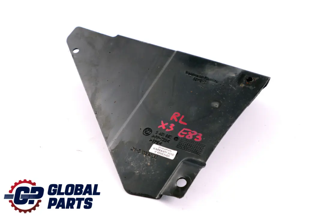 E83N LCI Deflecteur arr Gauche pour BMW X3 Serie E83 à propos du numéro de pièce 3401987 BMW X3 Serie E83 E83N LCI Deflecteur arr Gauche - SKU 3401987 - Numéro de pièce 3401987