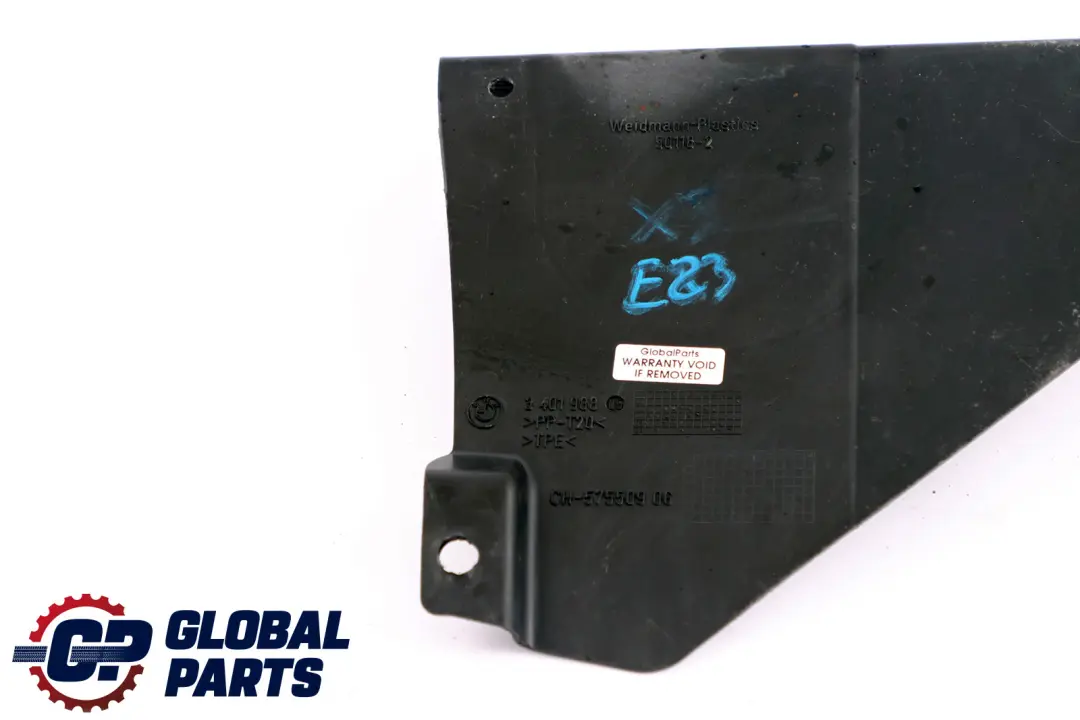 Deflector Lip Rear Right O/S to BMW X3 Series E83 LCI with Part number 3401988 BMW X3 Series E83 LCI Deflector Lip Rear Right O/S - SKU 3401988 - Part number 3401988