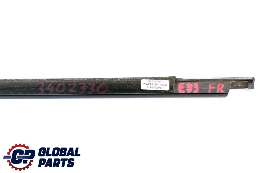 BMW E83 Puerta Delantera Derecha Tapa Canal Exterior Glanzschwarz Negro - SKU 3402330 - Número de pieza 3402330