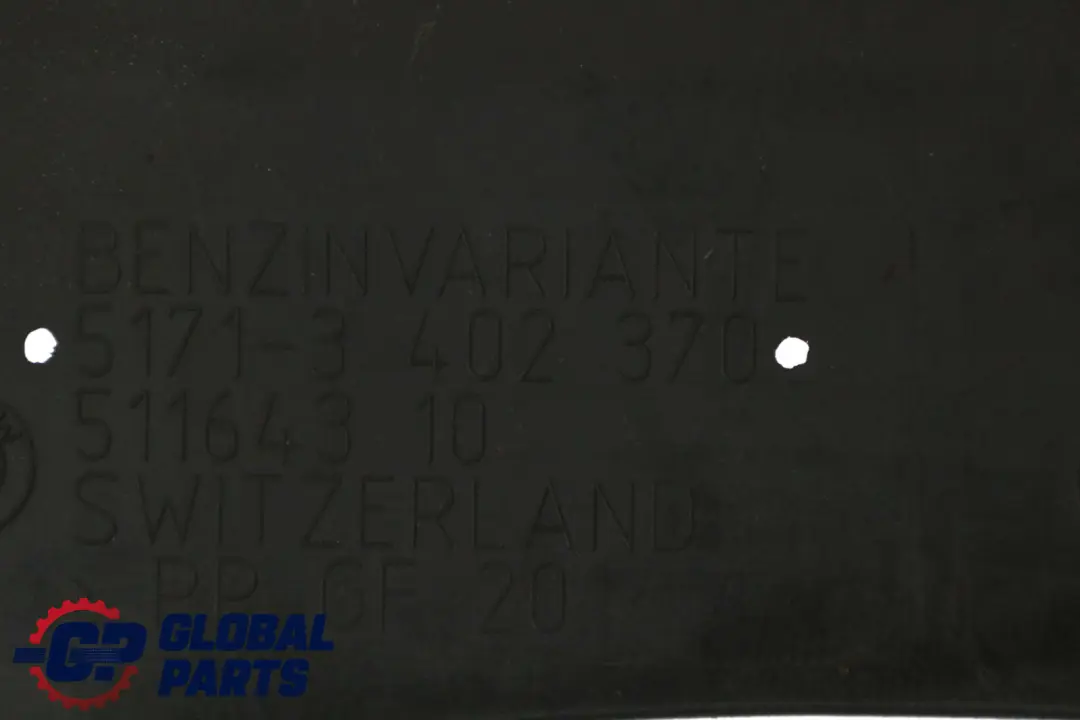 BMW X3 Reihe E83 Motorraum Unterbodenverkleidung Abschirmung Benzin - SKU 3402370-1 - Teilenummer 3402370