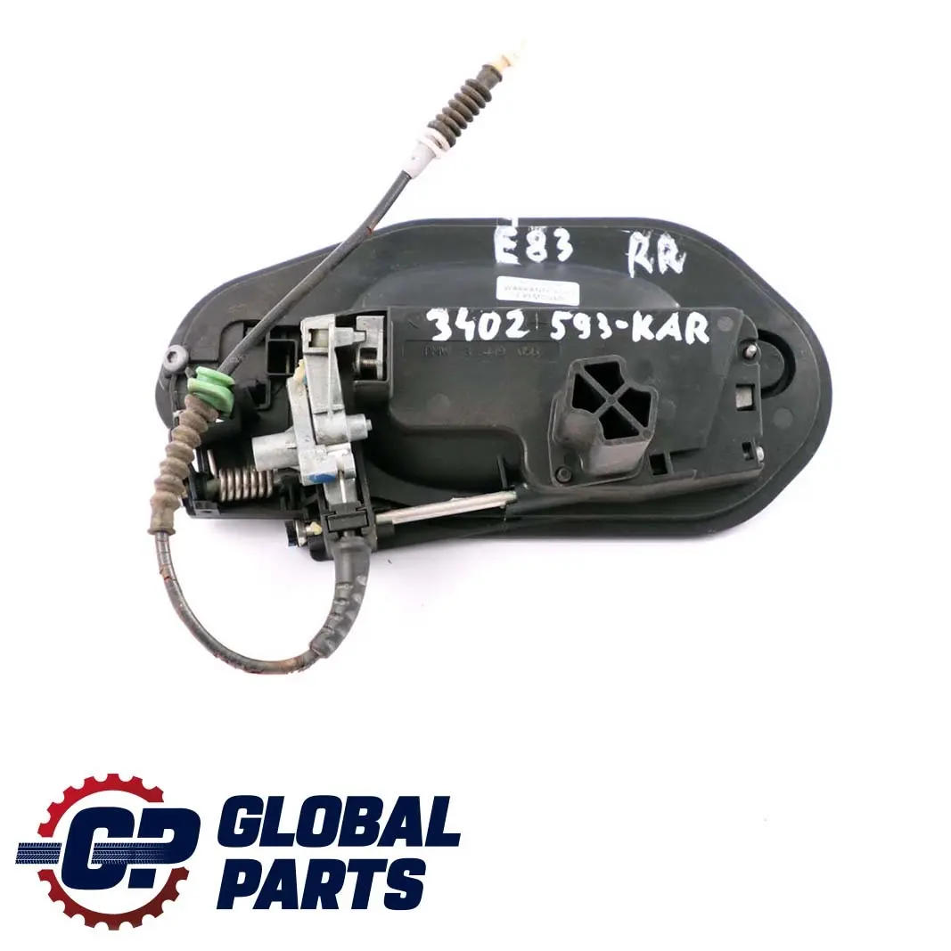 BMW X3 E83 Door Grab Handle Rear Right O/S Karmesinrot Red - A61 - SKU 3402593-KAR - Part number 3402593