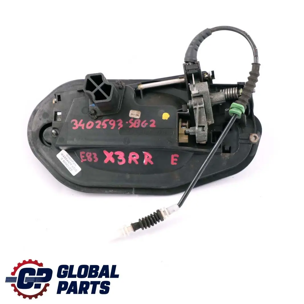 Right Grab Handle Door O/S Silbergrau Silver Grey A08 to BMW X3 Series E83 2 Rear with Part number 3402593 BMW X3 Series E83 2 Rear Right Grab Handle Door O/S Silbergrau Silver Grey A08 - SKU 3402593-SBG2 - Part number 3402593