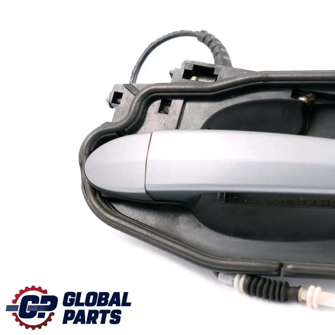 BMW X3 Series E83 2 Rear Right Grab Handle Door O/S Silbergrau Silver Grey A08 - SKU 3402593-SBG2 - Part number 3402593