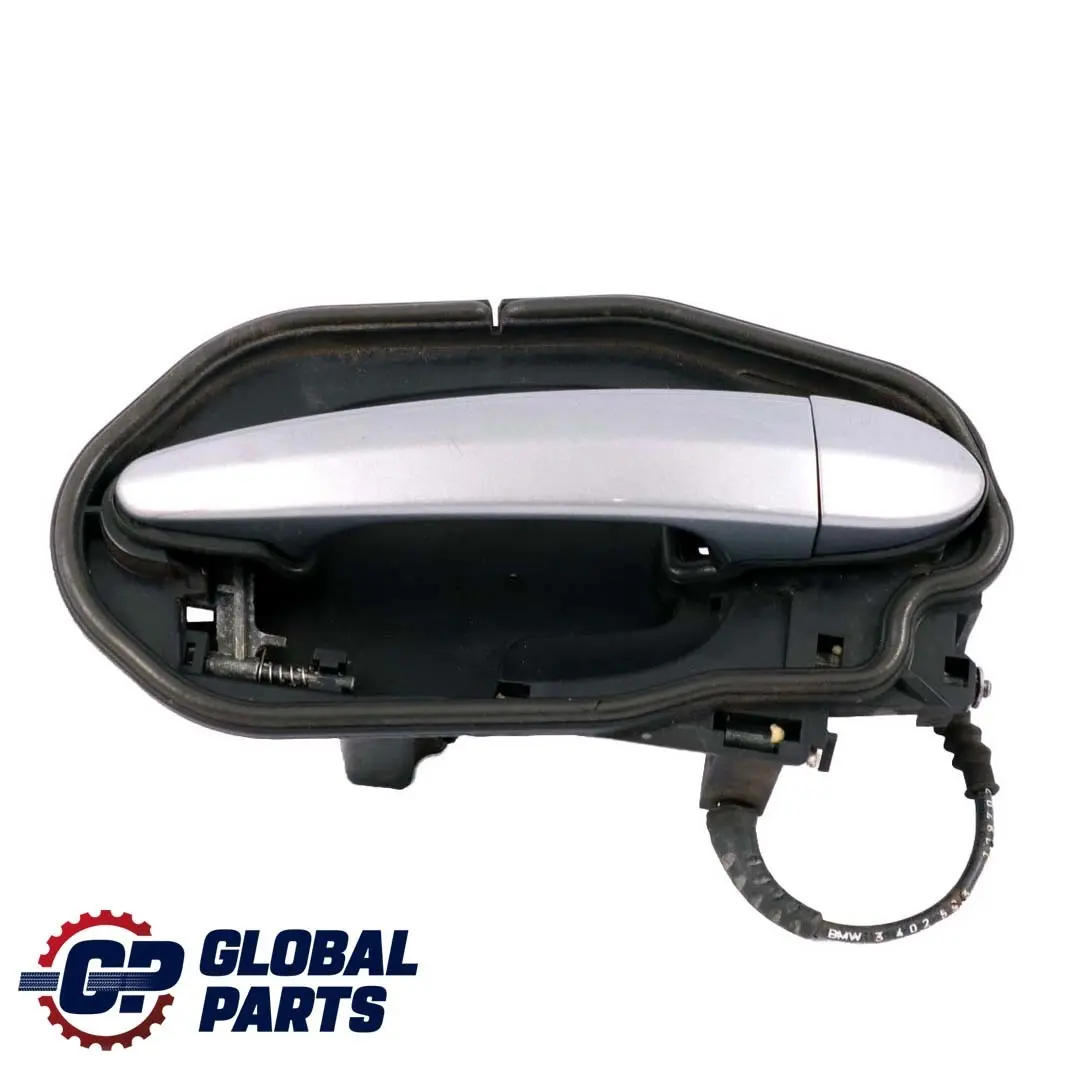 BMW X3 Series E83 2 Rear Right Grab Handle Door O/S Silbergrau Silver Grey A08 - SKU 3402593-SBG2 - Part number 3402593
