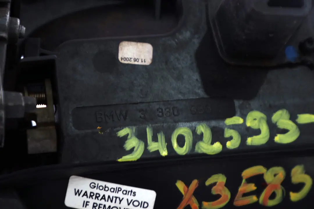 BMW Serie X3 E83 E83N LCI Asidero Trasero Izquierdo Completo Bluewater 896 - SKU 3402593-WB - Número de pieza 3402593