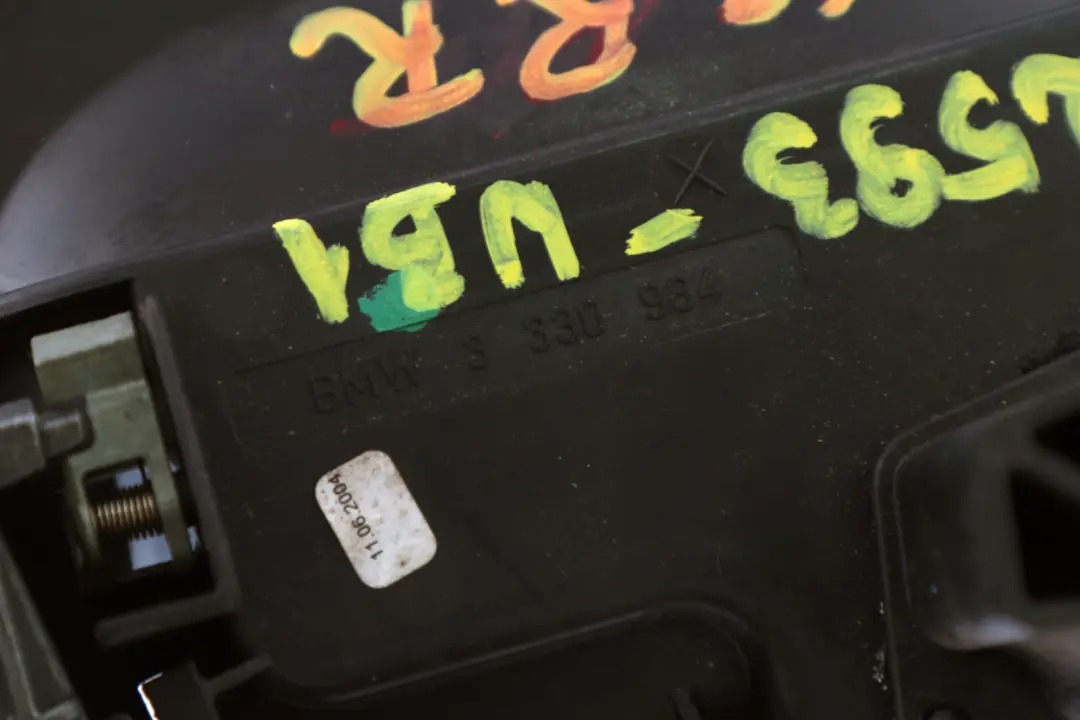 E83N LCI Asidero trasero derecho completo Bluewater 896 para BMW X3 E83 con número de pieza 3402593 BMW X3 E83 E83N LCI Asidero trasero derecho completo Bluewater 896 - SKU 3402593-WB1 - Número de pieza 3402593