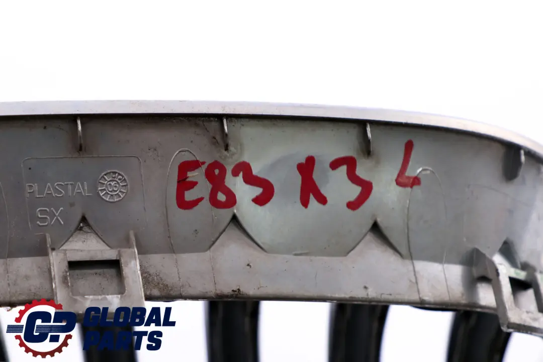 Parachoques delantero Rejilla central Cromo Izquierda para BMW X3 E83 con número de pieza 3402909 BMW X3 E83 Parachoques delantero Rejilla central Cromo Izquierda - SKU 3402909 - Número de pieza 3402909