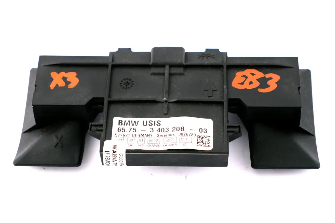 BMW X3 E83 LCI Ultraschallmodul Systeme D'Alarme Capteur - SKU 3403208 - Numéro de pièce 3403208