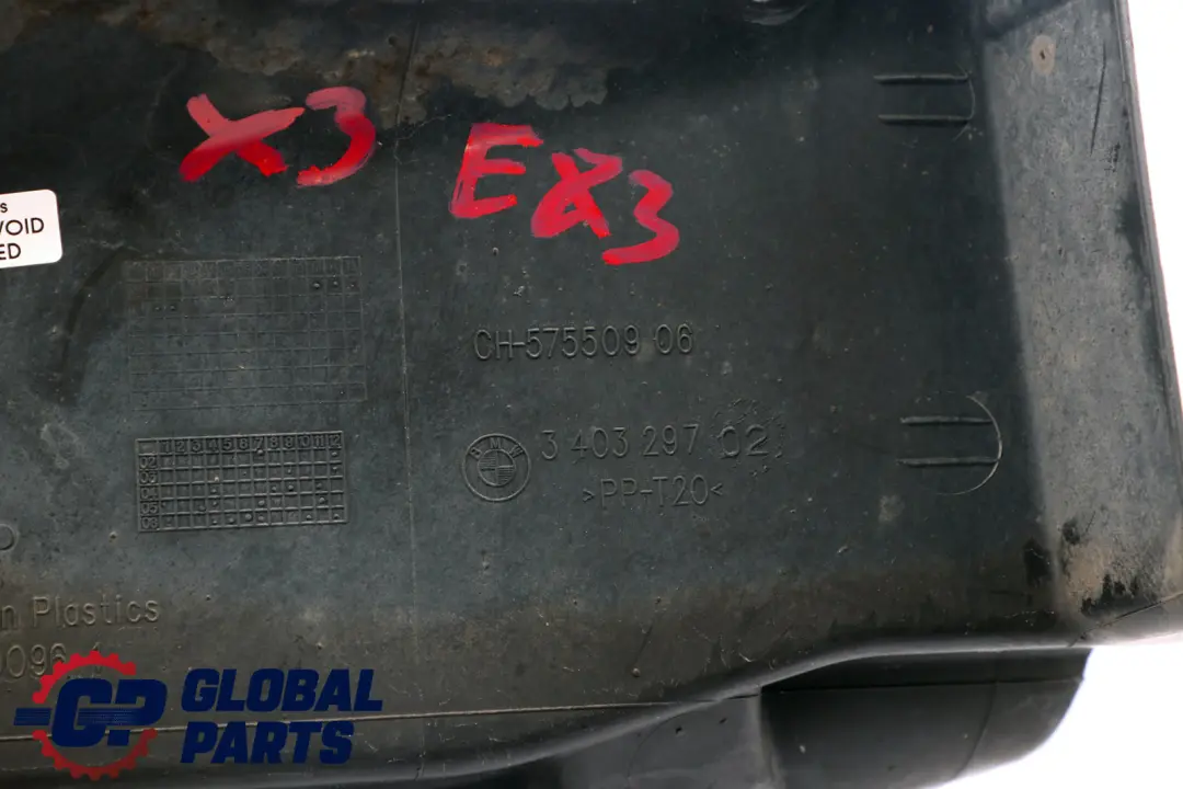 E83N LCI Cover Steering Gear Bottom Left N/S to BMW X3 Series E83 with Part number 3403297 BMW X3 Series E83 E83N LCI Cover Steering Gear Bottom Left N/S - SKU 3403297 - Part number 3403297