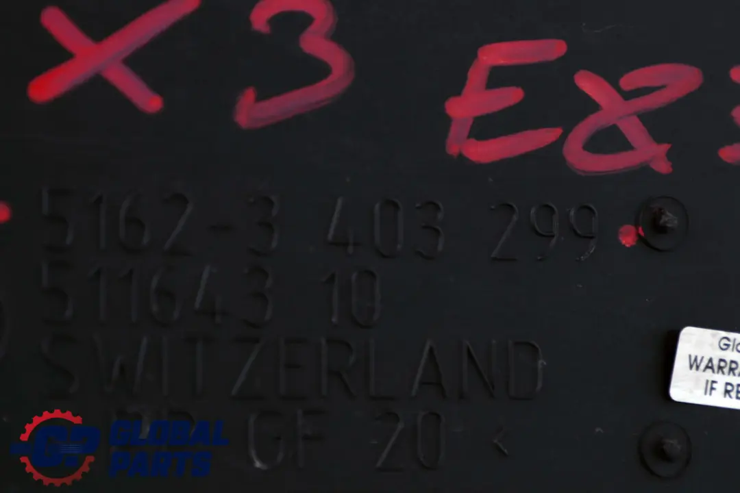 M57N Osłona Podwozia Silnika do BMW X3 E83 3.0d o numerze 3403299 BMW X3 E83 3.0d M57N Osłona Podwozia Silnika - SKU 3403299 - Numer Części 3403299