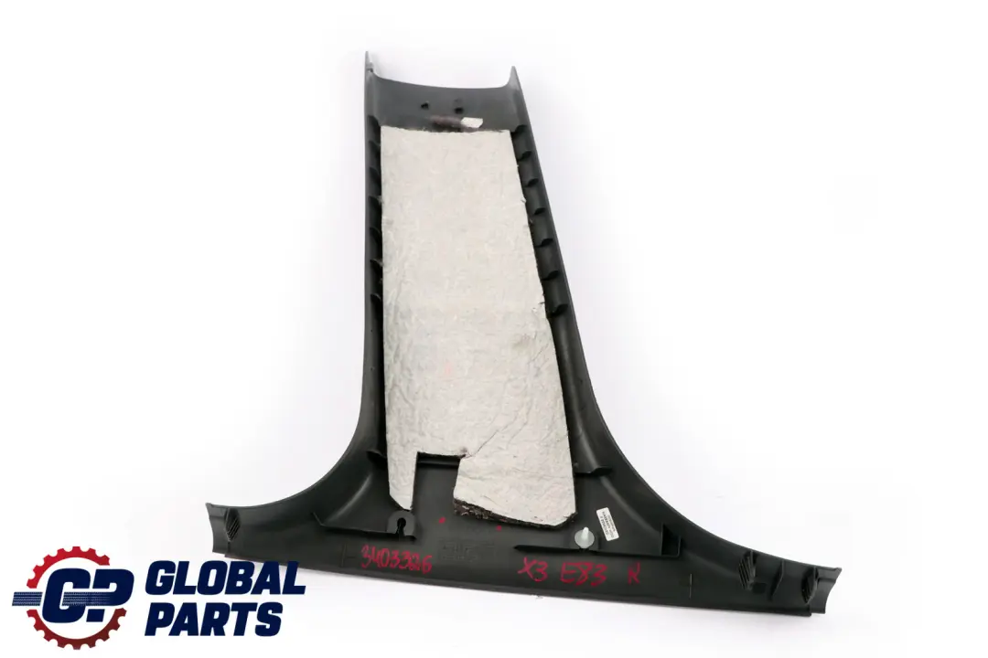 Verkleidung Blende B-Säule unten rechts basaltgrau 333053 für BMW X3 er E83 mit Teilenummer 3403326 BMW X3 er E83 Verkleidung Blende B-Säule unten rechts basaltgrau 333053 - SKU 3403326 - Teilenummer 3403326