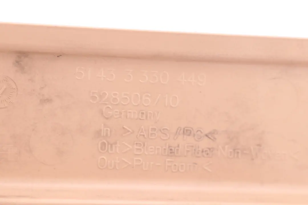 Column D Windscreen Window Trim Left Beige 3330449 to BMW X3 Series E83 LCI Cover with Part number 3403333 BMW X3 Series E83 LCI Cover Column D Windscreen Window Trim Left Beige 3330449 - SKU 3403333 - Part number 3403333