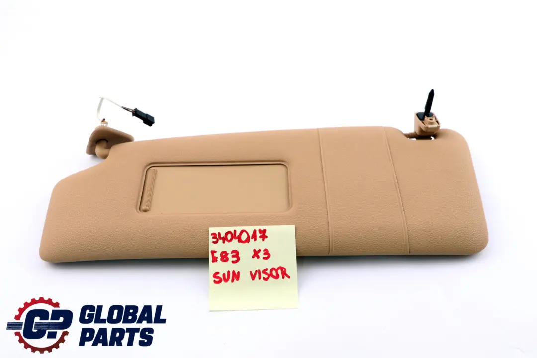 Sonnenblende Spiegel Beleuchtet Links Sandbeige Beige für BMW X3 er E83 mit Teilenummer 3404017 BMW X3 er E83 Sonnenblende Spiegel Beleuchtet Links Sandbeige Beige - SKU 3404017 - Teilenummer 3404017