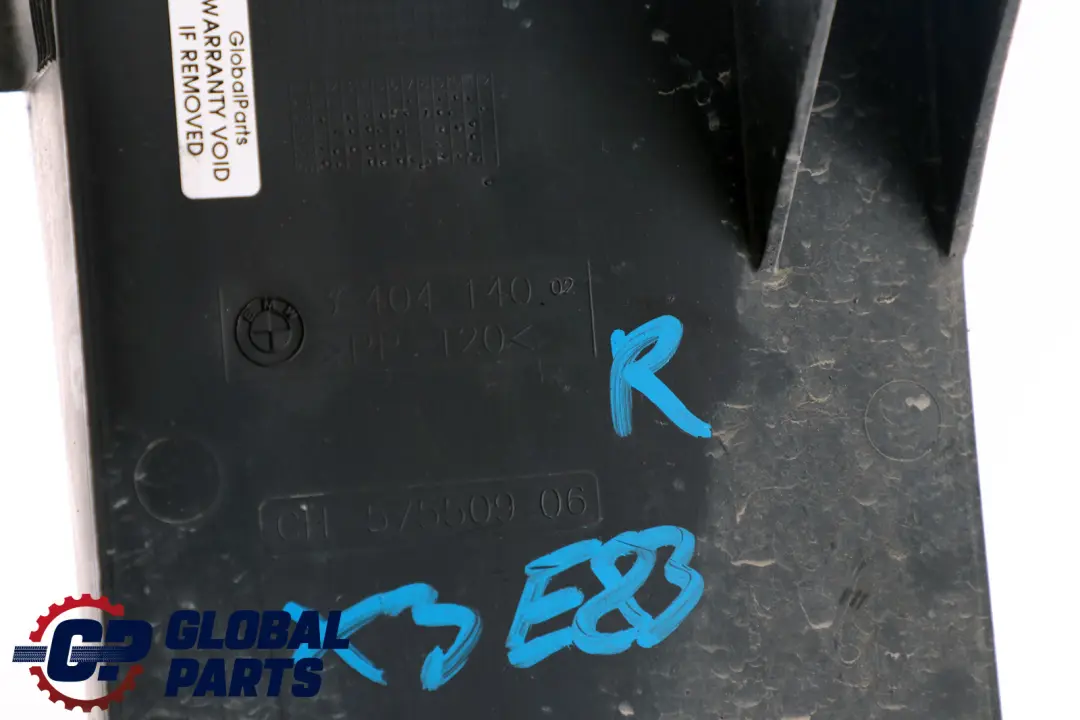 Support Motorraumabschirmung Droite 5171 pour BMW X3 E83 LCI à propos du numéro de pièce 3404140 BMW X3 E83 LCI Support Motorraumabschirmung Droite 5171 - SKU 3404140 - Numéro de pièce 3404140