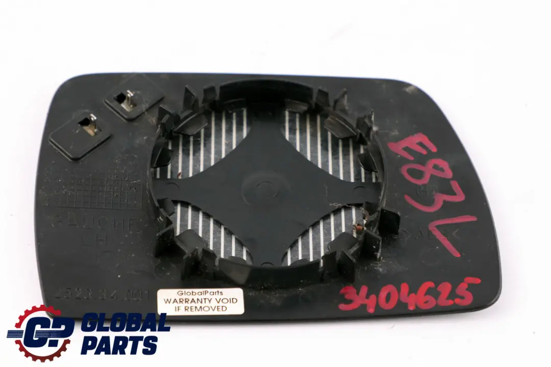 Wing Mirror Glass Insert Heated Wide Angle Left N/S to BMW X3 E83 with Part number 3404625 BMW X3 E83 Wing Mirror Glass Insert Heated Wide Angle Left N/S - SKU 3404625 - Part number 3404625