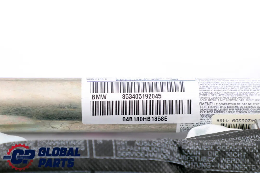 Airbag de tête rideau de toit conducteur droit noir pour BMW E83 à propos du numéro de pièce 3405192 BMW E83 Airbag de tête rideau de toit conducteur droit noir - SKU 3405192 - Numéro de pièce 3405192