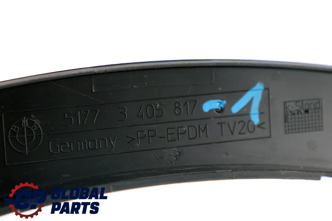BMW X3 1 E83 Couverture Passage de Roue a L'Avant Gauche Noir - SKU 3405817-1 - Numéro de pièce 3405817