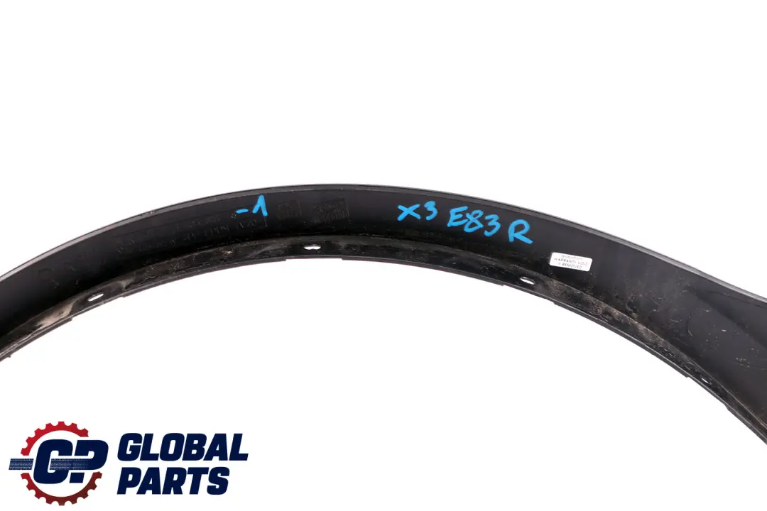 Tapa Guardabarros Delantero Derecho Negro para BMW X3 E83 con número de pieza 3405818 BMW X3 E83 Tapa Guardabarros Delantero Derecho Negro - SKU 3405818-1 - Número de pieza 3405818
