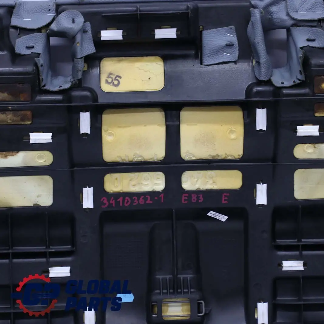 Interior Cuero Asiento Trasero Sofa Banco Base Gris Azul para BMW E83 con número de pieza 3410362 BMW E83 Interior Cuero Asiento Trasero Sofa Banco Base Gris Azul - SKU 3410362-1 - Número de pieza 3410362