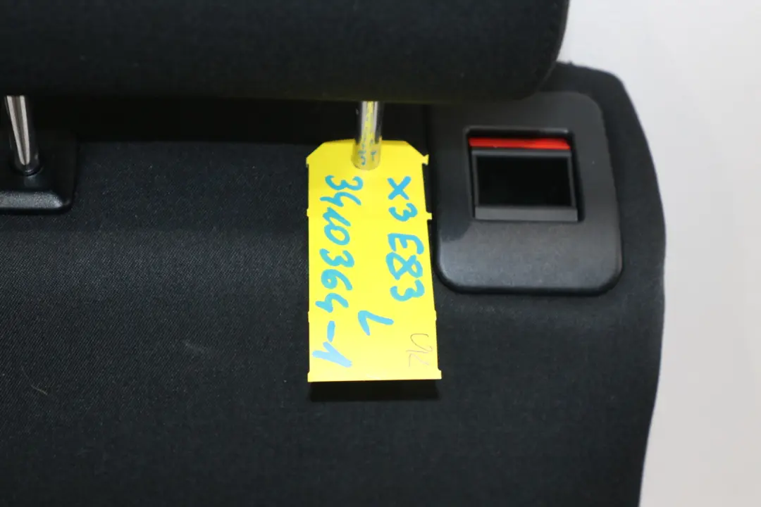 BMW X3 Series E83 Cloth Interior Rear Left N/S Back Seat Backrest Cover - SKU 3410364-1 - Part number 3410364