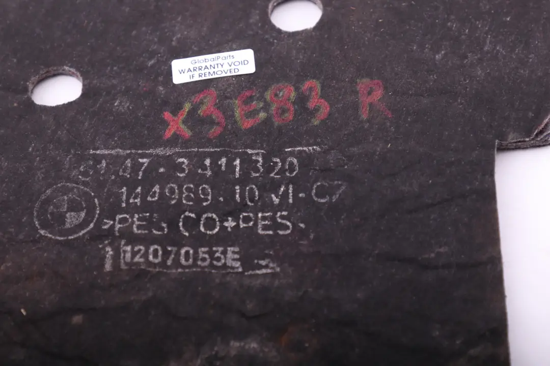 Izolacja wygłuszenie podłogi prawe do BMW E83 X3 o numerze 3411320 BMW E83 X3 Izolacja wygłuszenie podłogi prawe - SKU 3411320 - Numer Części 3411320