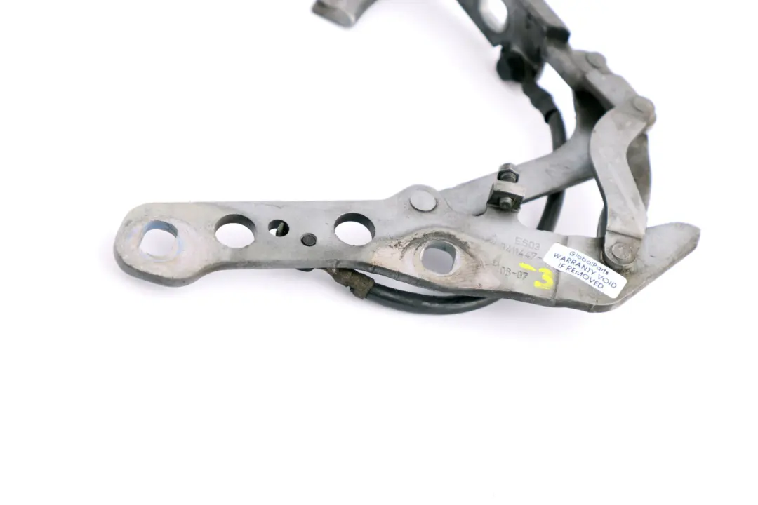 BMW X3 Series E83 Front Bonnet Hood Left Hinge N/S Titansilber Silver - SKU 3411447-3 - Part number 3411447