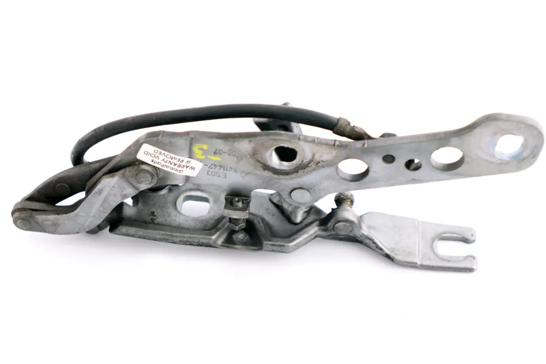 Capo delantero izquierdo Bisagra Titansilber Plata para BMW X3 E83 con número de pieza 3411447 BMW X3 E83 Capo delantero izquierdo Bisagra Titansilber Plata - SKU 3411447-3 - Número de pieza 3411447