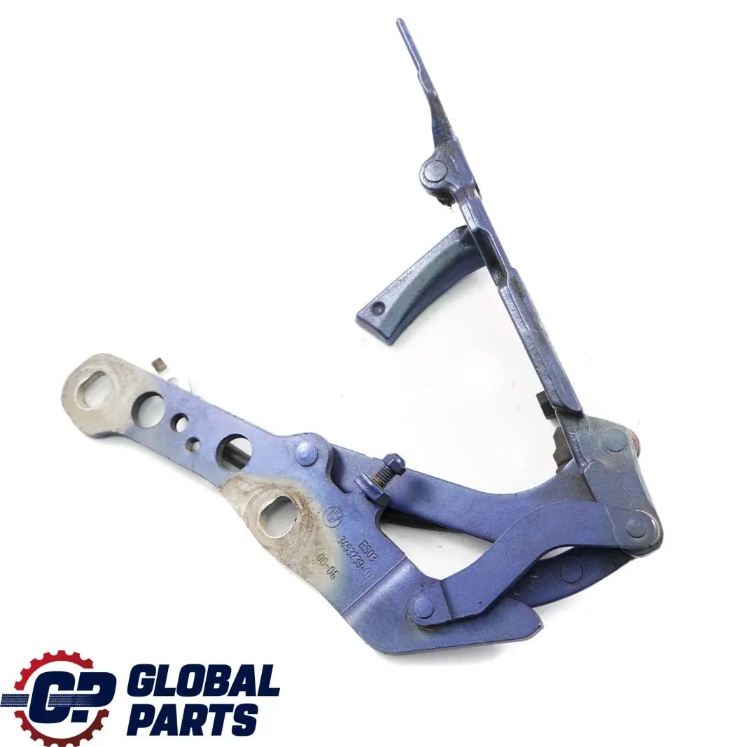 Front Bonnet Hood Left Hinge N/S Montegoblau Blue - A51 to BMW X3 Series E83 with Part number 3411447 BMW X3 Series E83 Front Bonnet Hood Left Hinge N/S Montegoblau Blue - A51 - SKU 3411447-MTB - Part number 3411447