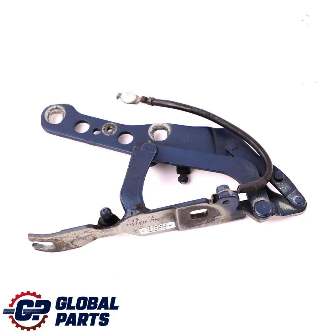 Hauben Scharnier Links Mysticblau Metallic - A07 für BMW X3 E83 Motor mit Teilenummer 3411447 BMW X3 E83 Motor Hauben Scharnier Links Mysticblau Metallic - A07 - SKU 3411447-MYS - Teilenummer 3411447