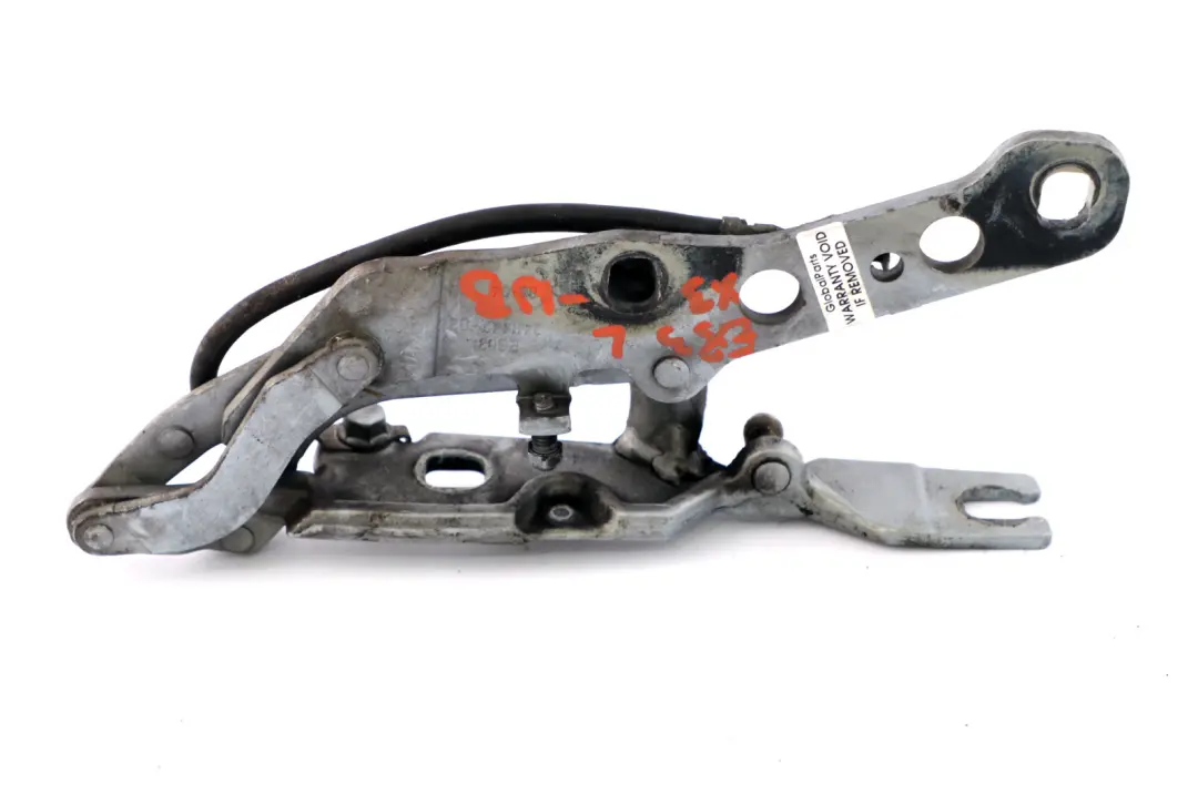 Front Bonnet Hood Left Hinge N/S Bluewater to BMW X3 Series E83 with Part number 3411447 BMW X3 Series E83 Front Bonnet Hood Left Hinge N/S Bluewater - SKU 3411447-WB - Part number 3411447