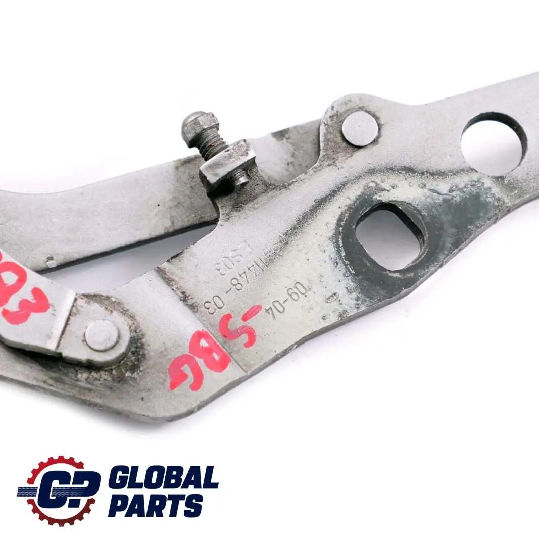 Scharnier Frontklappe Rechts Silbergrau Grau für BMW X3 er E83 mit Teilenummer 3411448 BMW X3 er E83 Scharnier Frontklappe Rechts Silbergrau Grau - SKU 3411448-SBG - Teilenummer 3411448