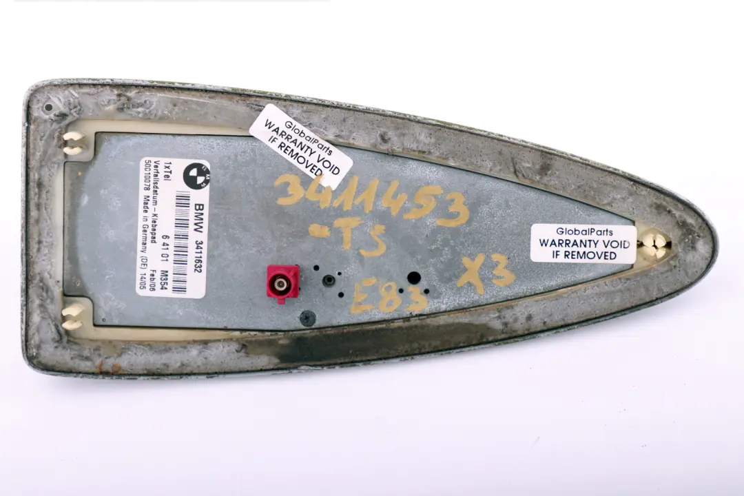 Techo Carcasa Antena Aleta De Tiburón Titansilber - 354 3411632 para BMW X3 E83 con número de pieza 3411453 BMW X3 E83 Techo Carcasa Antena Aleta De Tiburón Titansilber - 354 3411632 - SKU 3411453-TS - Número de pieza 3411453