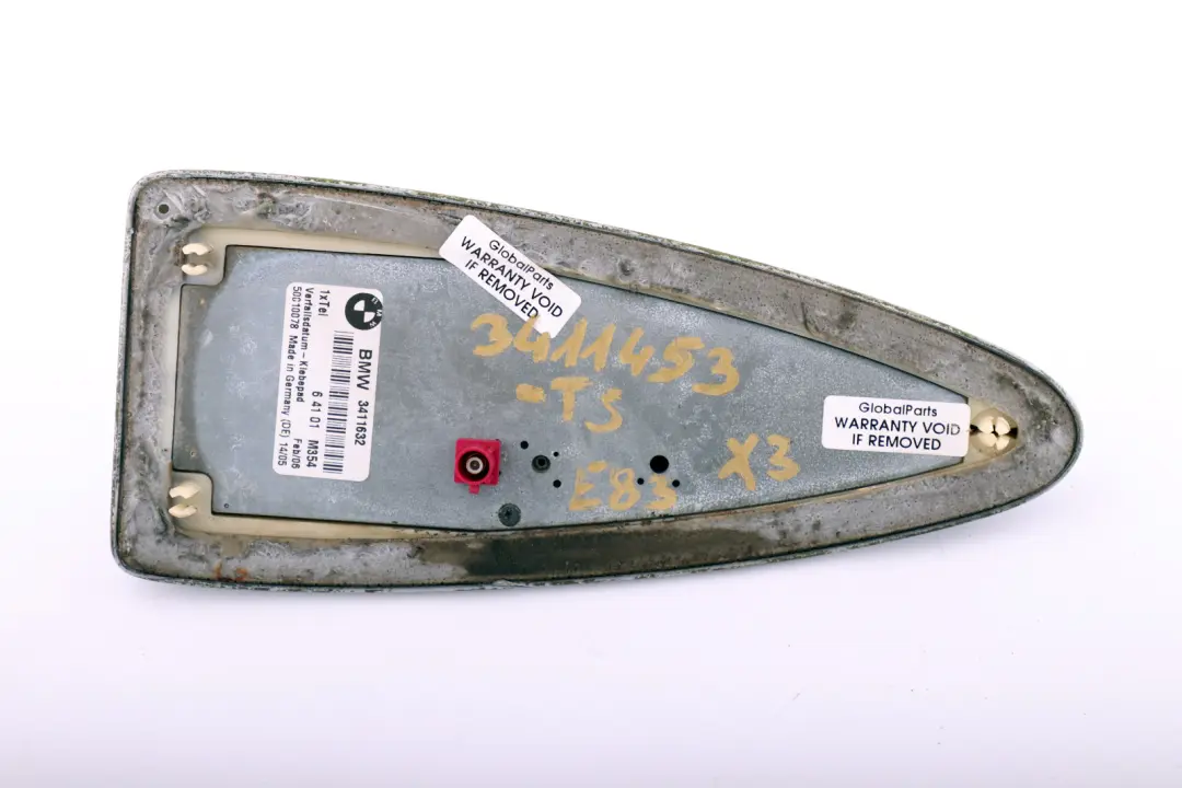 BMW X3 E83 Antena Dachowa Rekin Srebrny Titansilber - 354 3411632 - SKU 3411453-TS - Numer Części 3411453