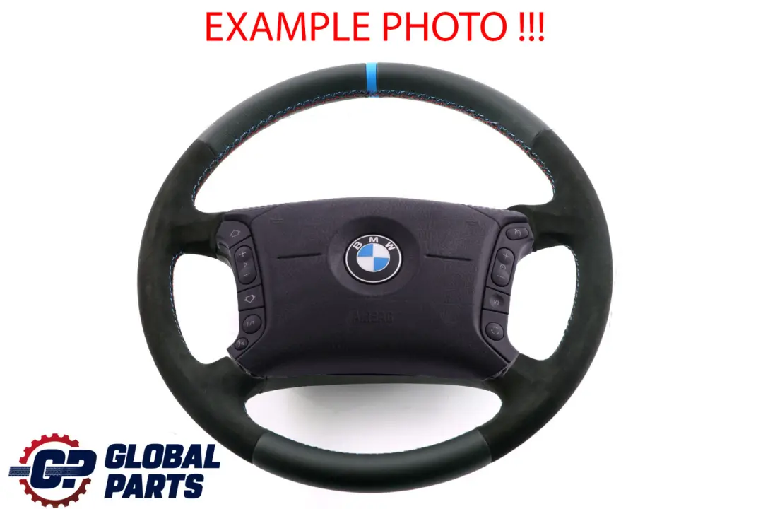 Leather / Alcantara Steering Wheel 4 Spoke M-tricoloured to BMW X3 Series E83 NEW with Part number 3411790 BMW X3 Series E83 NEW Leather / Alcantara Steering Wheel 4 Spoke M-tricoloured - SKU 3411790-2 - Part number 3411790