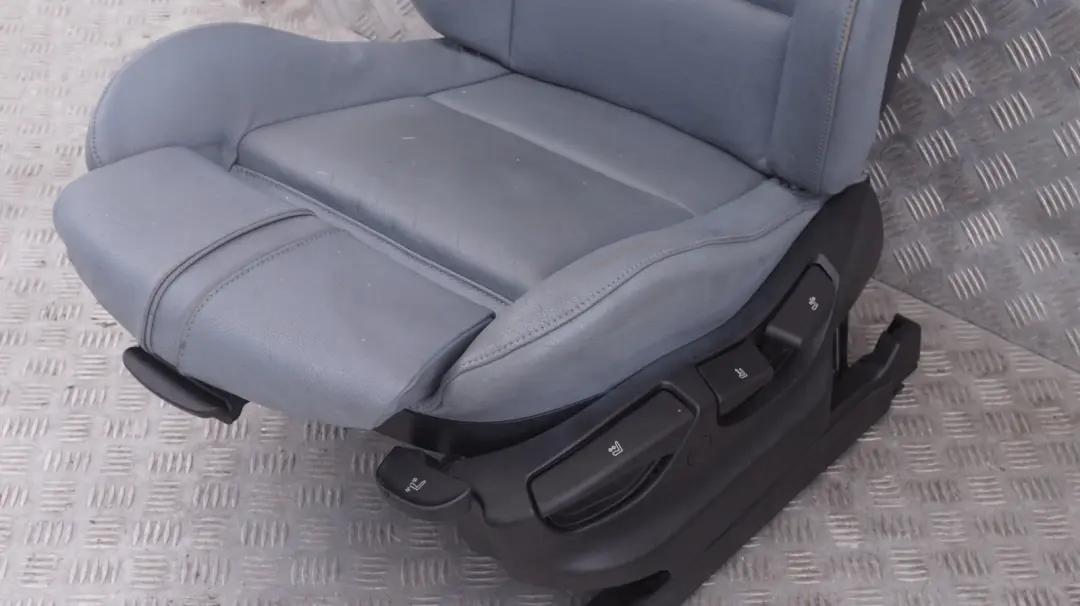 BMW X3 Series E83 Front Left N/S Sport Seat Passenger Grey Blue Graublau Leather - SKU 3412154-1 - Part number 3412154