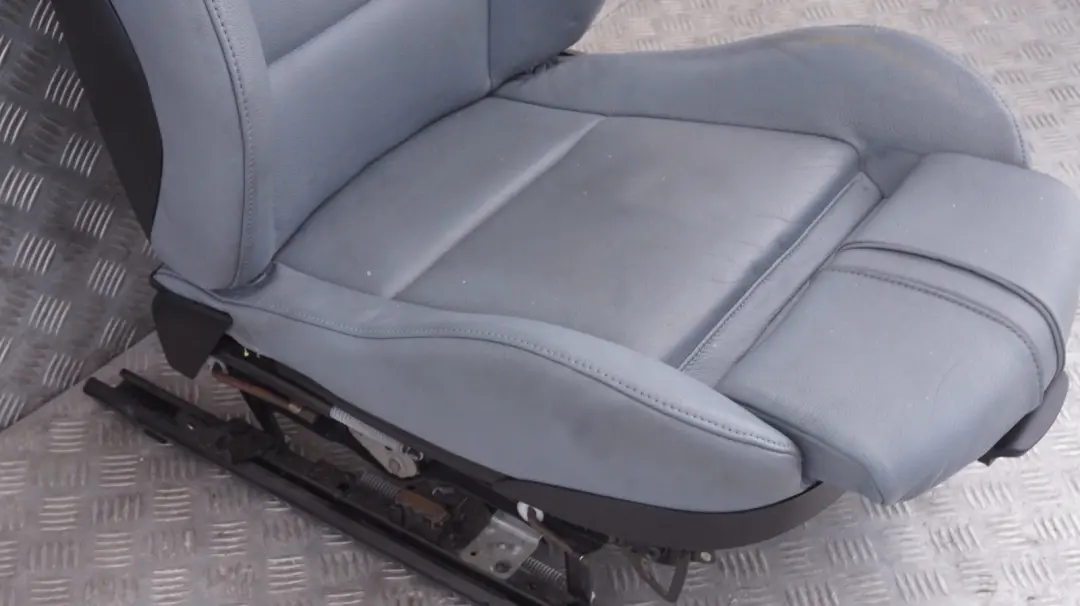 BMW X3 Series E83 Front Left N/S Sport Seat Passenger Grey Blue Graublau Leather - SKU 3412154-1 - Part number 3412154