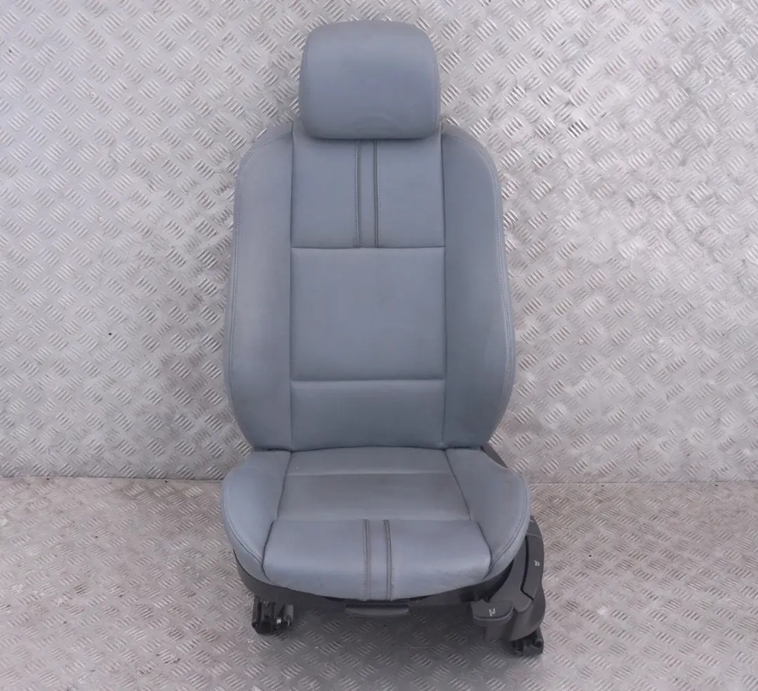 Front Left N/S Sport Seat Passenger Grey Blue Graublau Leather to BMW X3 Series E83 with Part number 3412154 BMW X3 Series E83 Front Left N/S Sport Seat Passenger Grey Blue Graublau Leather - SKU 3412154-1 - Part number 3412154