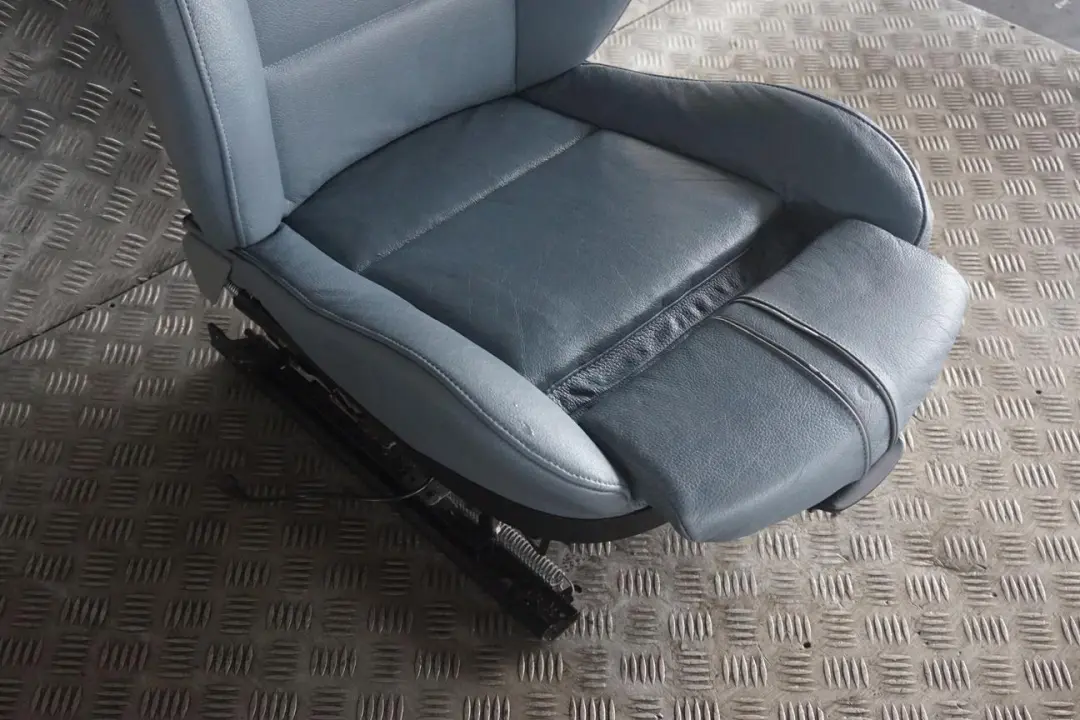 BMW X3 Series E83 Sport Heated Front Left N/S Seat Grey Blue Graublau Leather - SKU 3412154-2 - Part number 3412154
