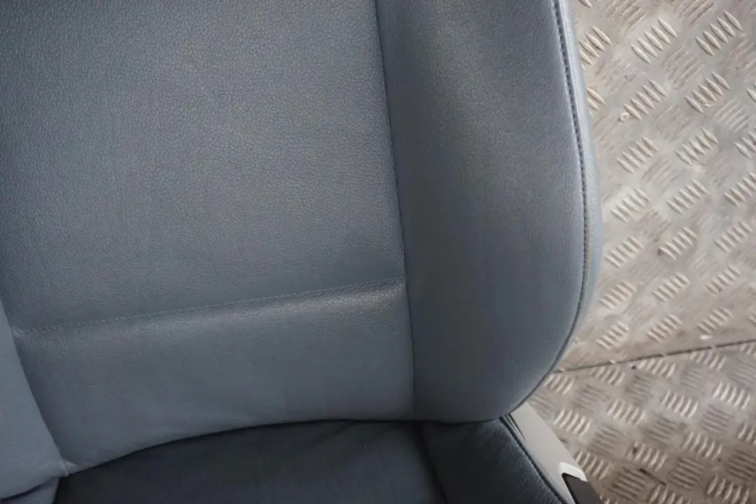 BMW X3 Series E83 Sport Heated Front Left N/S Seat Grey Blue Graublau Leather - SKU 3412154-2 - Part number 3412154