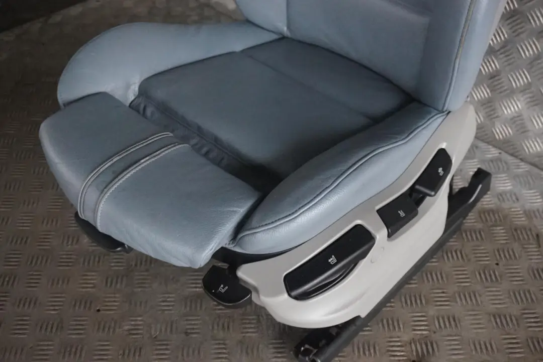 BMW X3 Series E83 Sport Heated Front Left N/S Seat Grey Blue Graublau Leather - SKU 3412154-2 - Part number 3412154