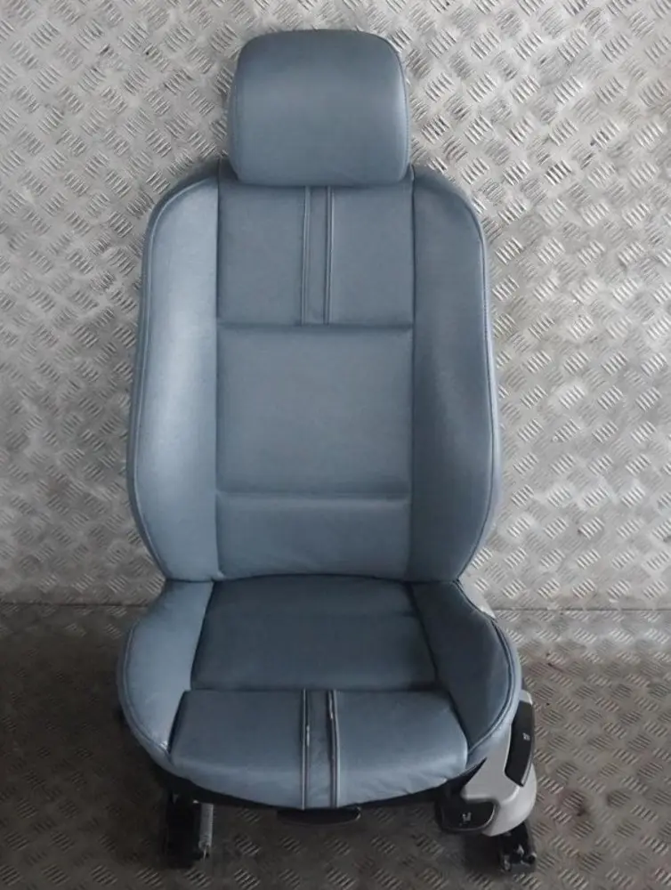 Heated Front Left N/S Seat Grey Blue Graublau Leather to BMW X3 Series E83 Sport with Part number 3412154 BMW X3 Series E83 Sport Heated Front Left N/S Seat Grey Blue Graublau Leather - SKU 3412154-2 - Part number 3412154