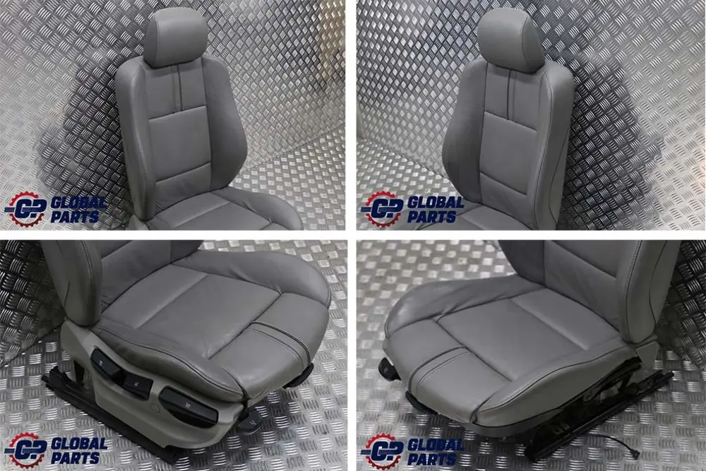 BMW X3 Series E83 Heated Sport Front Right O/S Side Leather Seat Ambiente Grey - SKU 3412155-3 - Part number 3412155