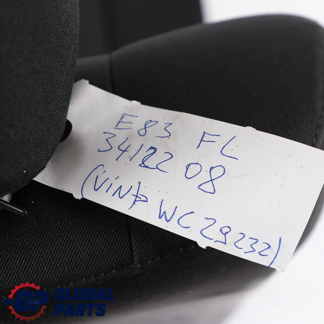 BMW X3 Series E83 Cloth Adventure Anthracite Interior Front Left N/S Seat Side - SKU 3412208 - Part number 3412208