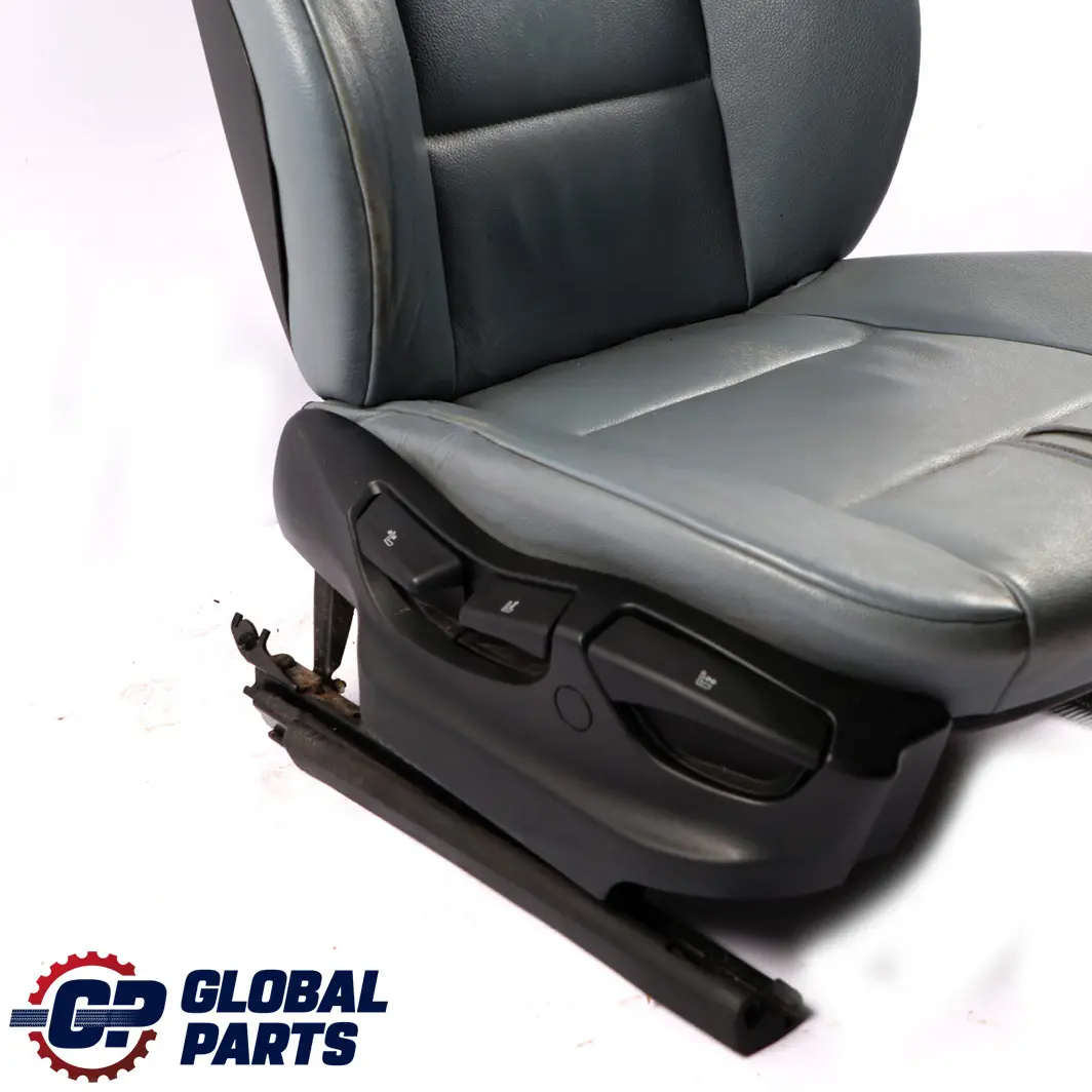 BMW X3 E83 Heated Leather Ambiente Grey Blue Grau Leather Front Right O/S Seat - SKU 3412215-2 - Part number 3412215