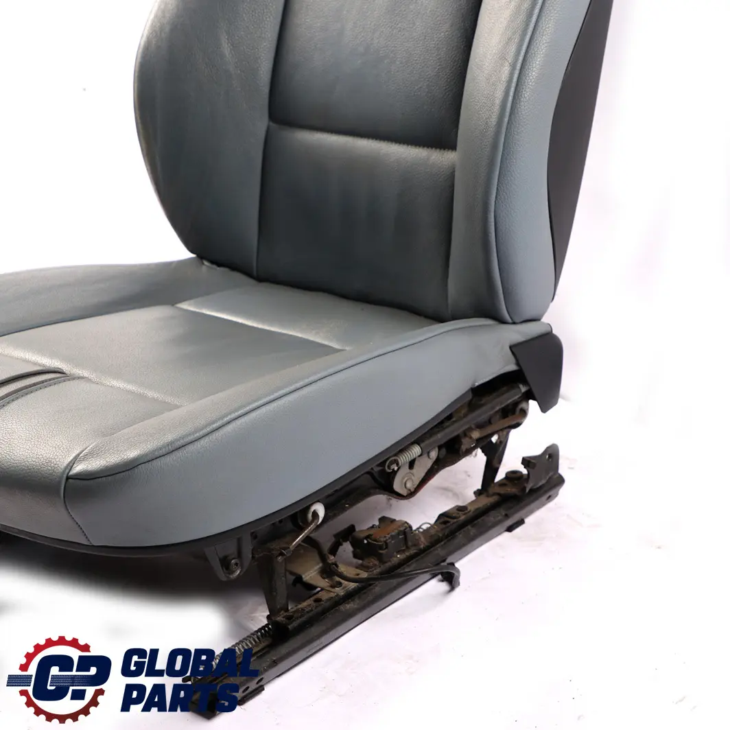 BMW X3 E83 Heated Leather Ambiente Grey Blue Grau Leather Front Right O/S Seat - SKU 3412215-2 - Part number 3412215