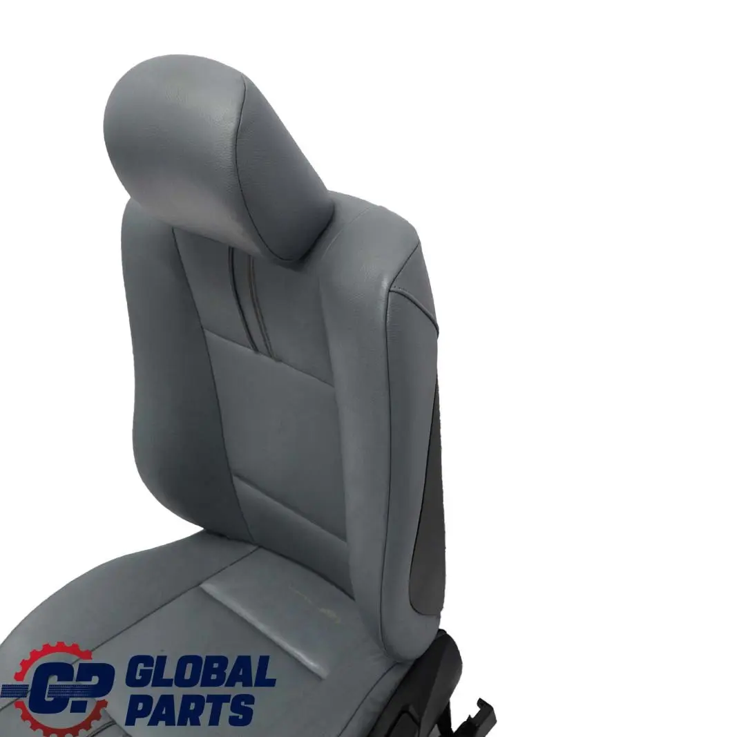 BMW X3 Series E83 Leather Ambiente Grey Blue Grau Leather Front Left N/S Seat - SKU 3412215-3 - Part number 3412215