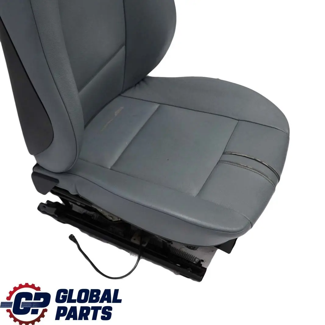 BMW X3 Series E83 Leather Ambiente Grey Blue Grau Leather Front Left N/S Seat - SKU 3412215-3 - Part number 3412215