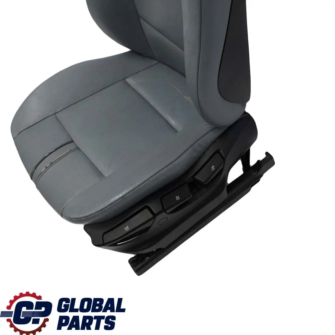 BMW X3 Series E83 Leather Ambiente Grey Blue Grau Leather Front Left N/S Seat - SKU 3412215-3 - Part number 3412215