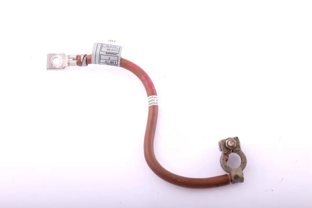 Battery Cable Negative Wiring to BMW X3 E83 with Part number 3412336 BMW X3 E83 Battery Cable Negative Wiring - SKU 3412336 - Part number 3412336